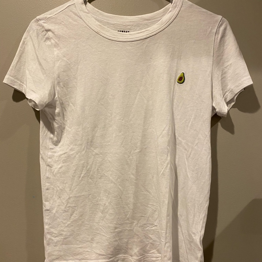 Plain White Avocado Tee